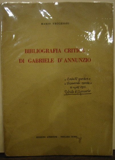 Bibliografia critica di Gabriele D’Annunzio