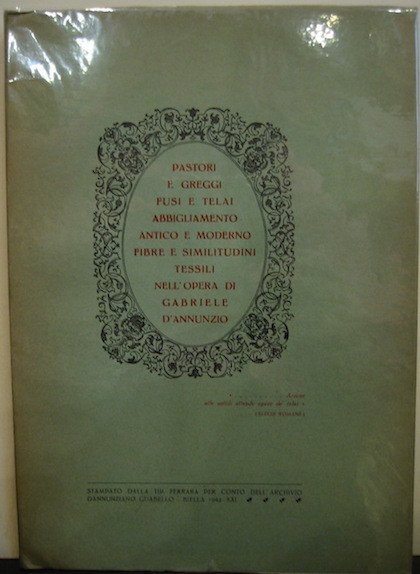 Pastori e greggi, fusi e telai, abbigliamento antico e moderno, …