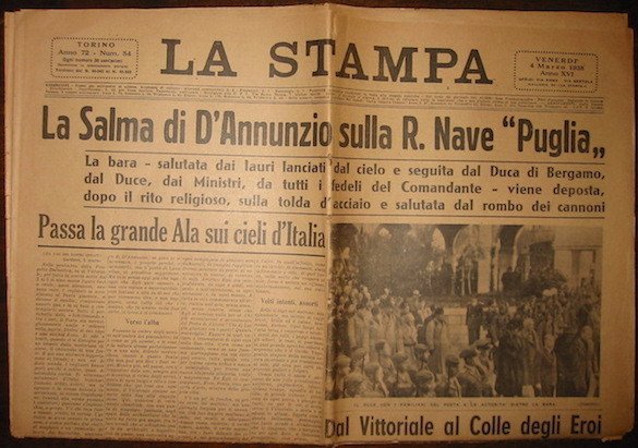 La Stampa. Anno 72 n. 53. Giovedì 3 Marzo 1938. …
