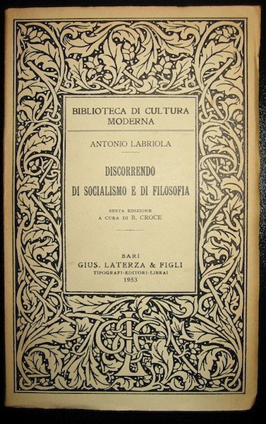 Discorrendo di socialismo e di filosofia. Sesta edizione a cura …