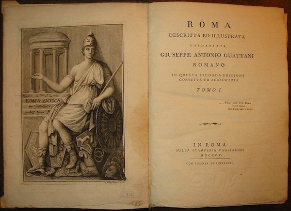 Roma descritta ed illustrata. in questa seconda edizione corretta ed …