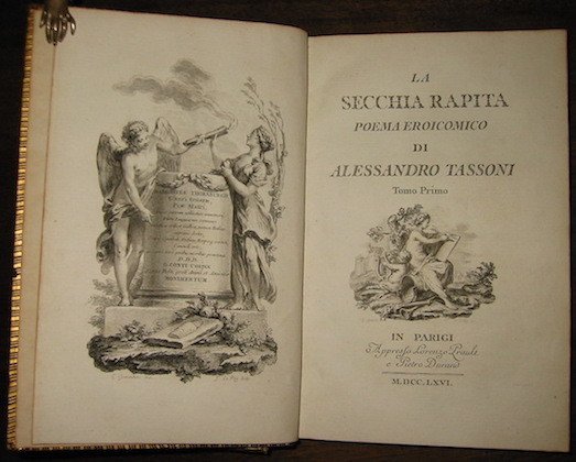 La Secchia rapita. Poema eroicomico. Tomo primo (e Tomo secondo)