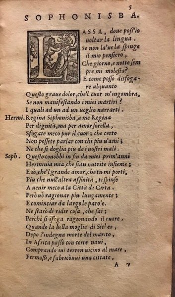 La Sophonisba del Trissino di nuovo ristampata e tratta dal …