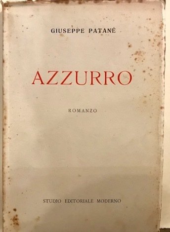 Azzurro. Romanzo