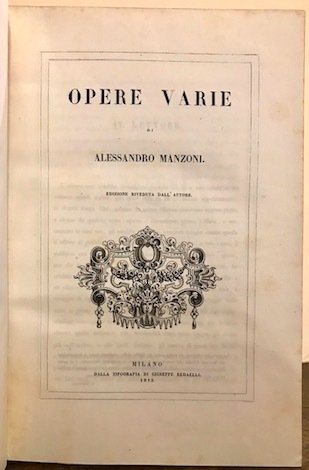 Opere varie. edizione riveduta dall’autore