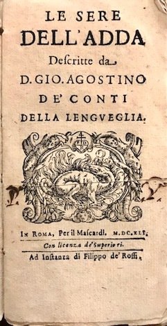 Le Sere dell’Adda descritte da d. Gio. Agostino de’ Conti …