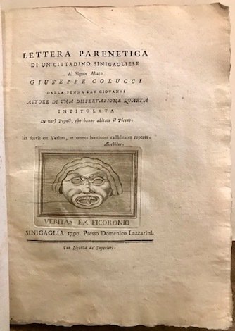 Lettera parenetica di un cittadino sinigagliese al signor abate Giuseppe …