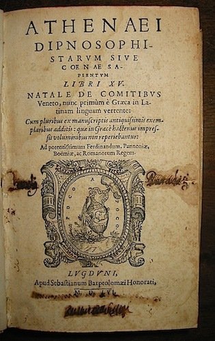 Athenaei dipnosophistarum sive coenae sapientum Libri XV. Natale de Comitibus …