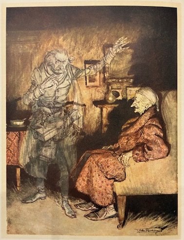 A Christmas Carol. illustrated by Arthur Rackham