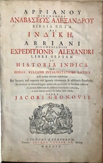 Arriani Nicomediensis Expeditionis Alexandri Libri septem et Historia Indica ex …