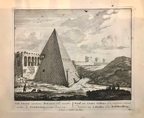 Caii Cestii marmorea Pyramidis, urbis moenibus inclusa, ac Ostiensem portam