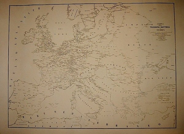 Carta della Telegrafia elettrica in Europa