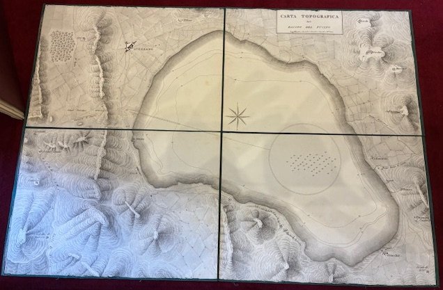 Carta topografica del bacino del Fucino (e) Pianta e sezione …
