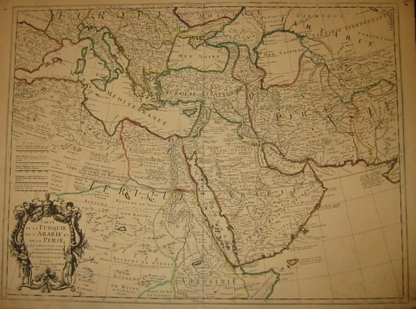 Carte de la Turquie, de l’Arabie et de la Perse