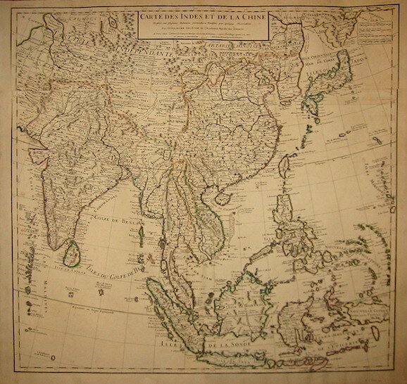 Carte des Indes et de la Chine.