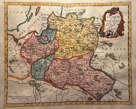 Carte generale de la Pologne avec tous les Etats qui …