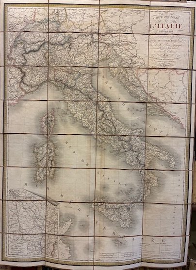 Carte routiere de l’Italie indiquant les divisions politiques de ses …