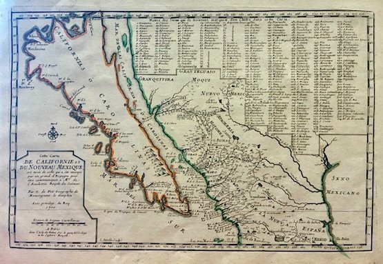 Cette carte de Californie et du Nouveau Mexique, est tirée …