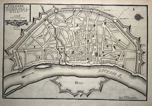 Cologne (Koln). Ville considerable située sur le bord occidental du … | Immagine principale
