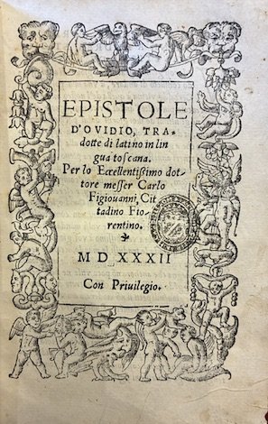 Epistole d’Ovidio, tradotte di latino in lingua toscana per lo … | Immagine Gallery 2