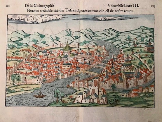 Florence tres noble cité des Tuscans, figurée comme elle de …