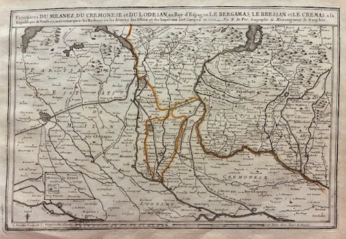 Frontieres du Milanez, du Cremonese et du Lodesan. Le Bergamas, …