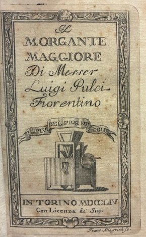 Il Morgante maggiore di Messer Luigi Pulci Fiorentino | Immagine principale