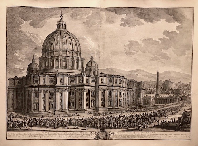 Il Prospetto principale del Tempio e Piazza di S. Pietro …