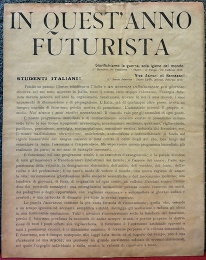 In quest’anno futurista