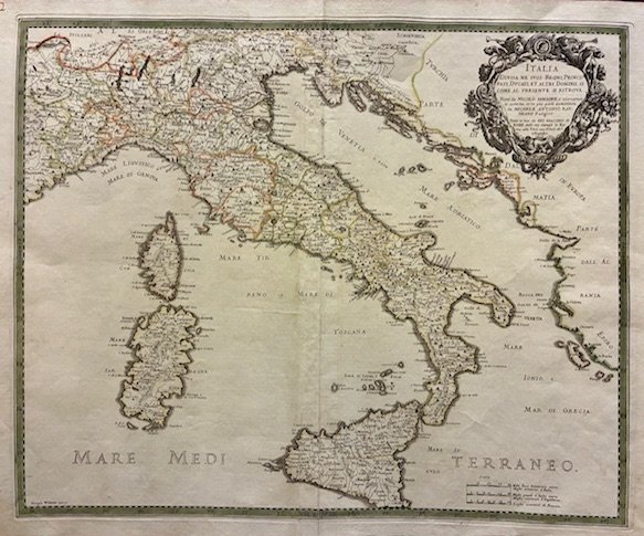 Italia divisa nei suoi Regni, Principati, Ducati, et altri Dominii, …