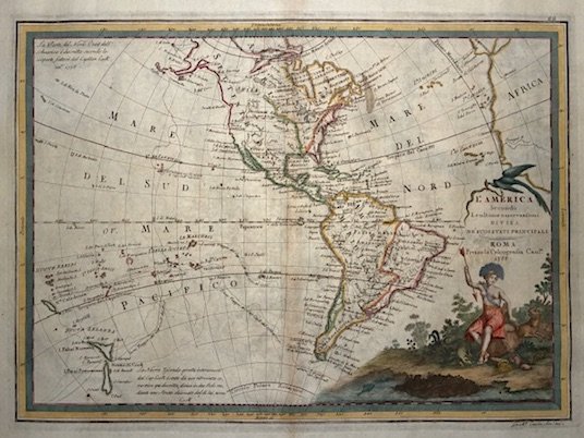 L’America secondo le ultime osservazioni divisa ne’ suoi Stati principali | Immagine principale