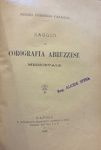 L’invasione francese nell’Abruzzo Aquilano nel 1798-99. Estratto dal Bollettino della …