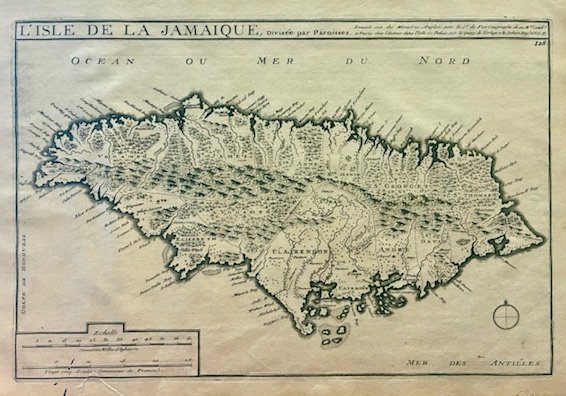 L’Isle de la Jamaique, divisée par Paroisses