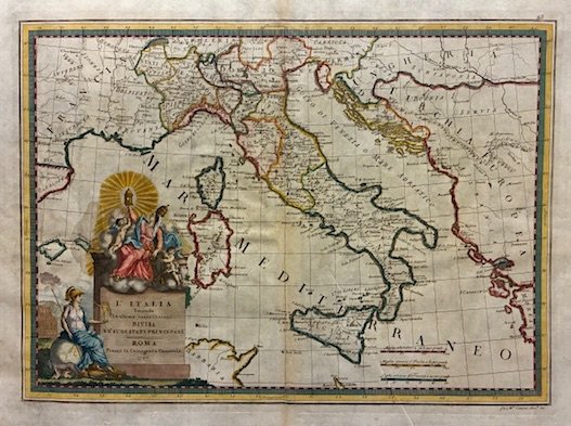 L’Italia secondo le ultime osservazioni divisa ne’ suoi Stati principali