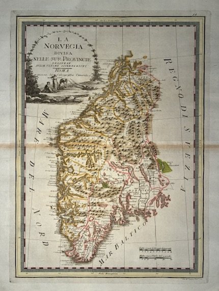 La Norvegia divisa nelle sue Provincie delineata sulle ultime osservazioni | Immagine principale