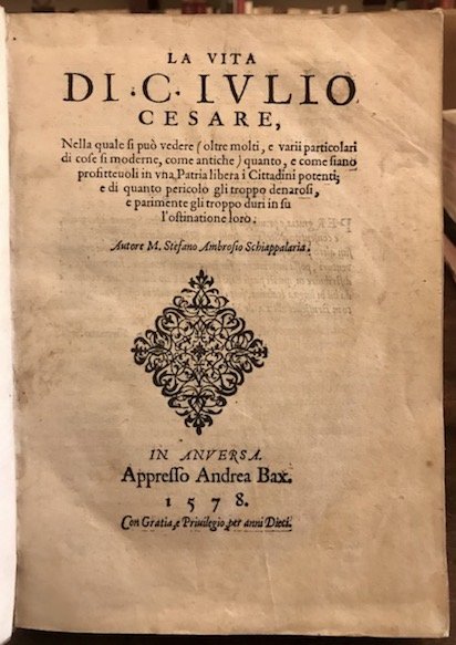 La vita di C. Iulio Cesare, nella quale si può …
