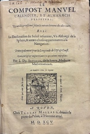 Le compost manuel calendier, et almanach perpetuel. Recueilli & reformé … | Immagine Gallery 2