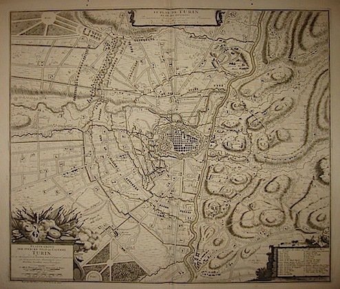 Le plan de Turin et de ses environs. Platte grond …