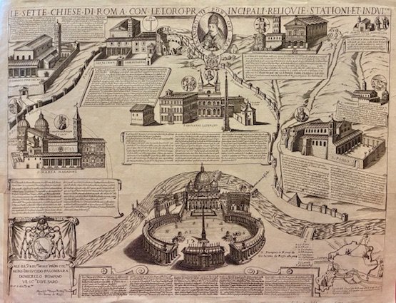 Le sette Chiese di Roma con le loro principali reliquie, …