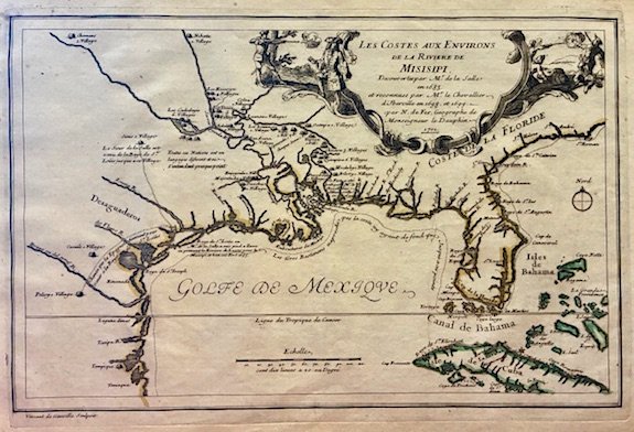 Les Costes aux environs de la Riviere de Misisipi