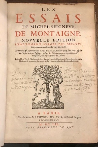 Les Essais de Michel Seigneur de Montaigne. Nouvelle edition exactement …