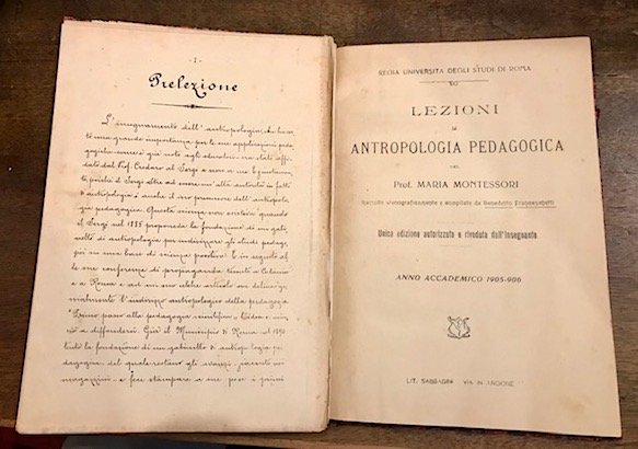 Lezioni di antropologia pedagogica raccolte stenograficamente e compilate da Benedetto …