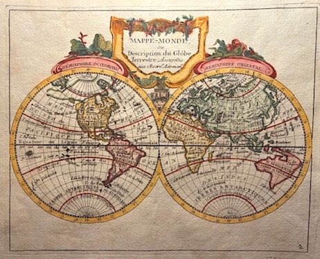 Mappe-Monde ou Description du Globe Terrestre, assujettie aux observations astronomiques