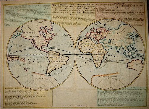 Mappe-Monde pour connoitre les progres & les conquestes les plus …