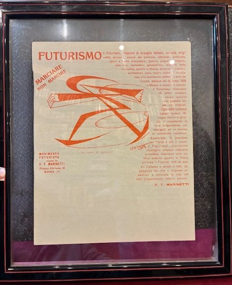 Marciare non marcire. Il Futurismo, religione di orgoglio italiano.