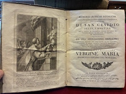Memorie critiche istoriche della venerabile Chiesa abbaziale collegiata, e parrocchiale …