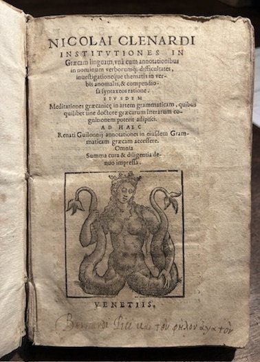Nicolai Clenardi Institutiones in Graecam linguam una cum annotationibus in … | Immagine principale