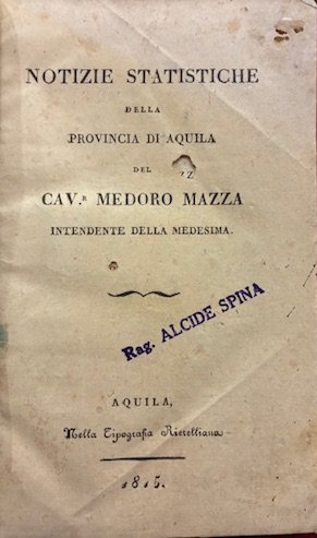 Notizie statistiche della Provincia di Aquila