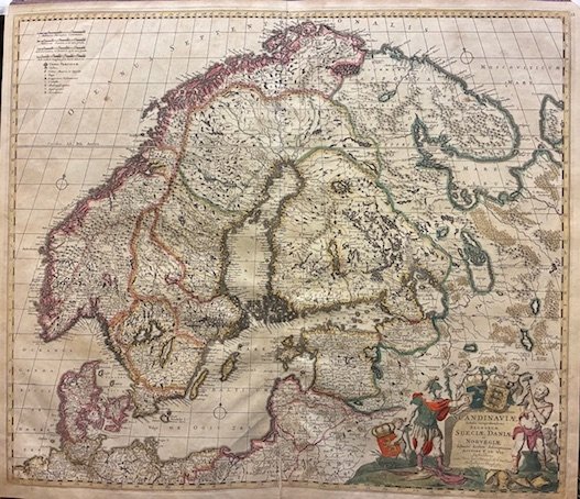 Novissima nec non perfectissima Scandinaviae tabula comprehendens Regnorum Sueciae, Daniae …