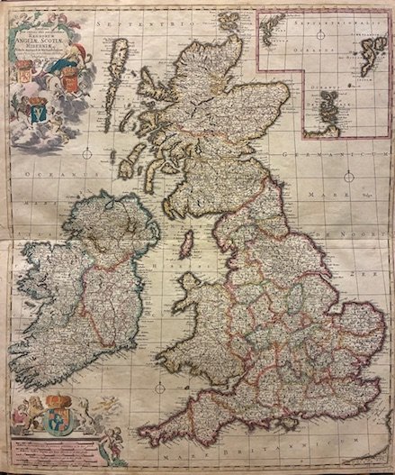Novissima prae caeteris aliis accuratissima Regnorum Angliae, Scotiae, Hiberniae tabula